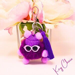 Greensnooker, Keychain, Cute Baby Monster, Purple